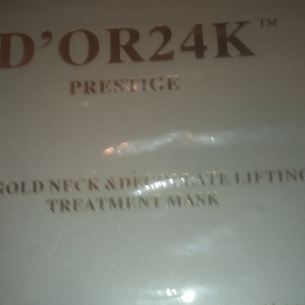 NEW D'OR 24K GOLD NECK DECOLLATE LIFTING TREATMENT MASK 12IN1
